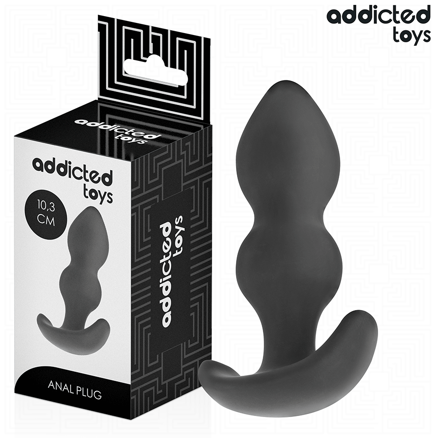 Plug Anal Forme Boule Taille S 10,3 cm Silicone - Addicted Toys