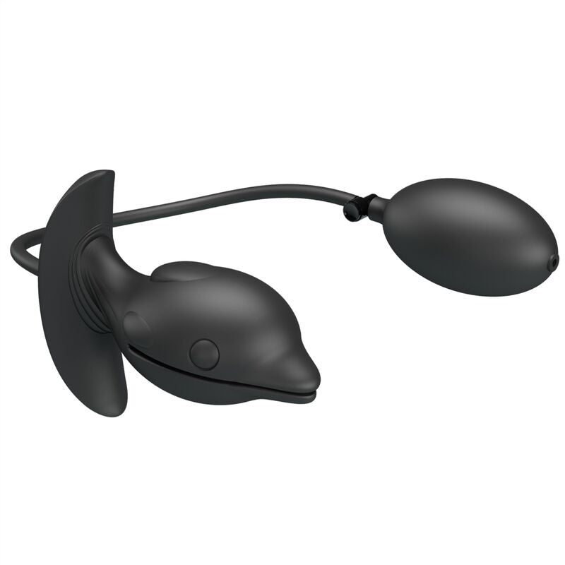 Plug Anal Gonflable Delfin Vibrant Rechargeable Silicone - Pretty Love