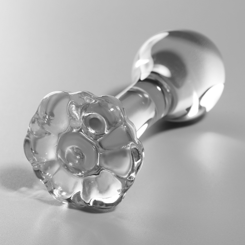 Plug Anal Verre Borosilicate Modèle 2 Transparent 11 cm - Nebula Series By Ibiza