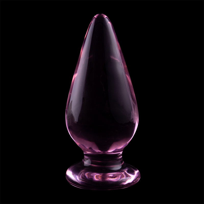Plug Anal Verre Borosilicate Nebula Modèle 4 Rose 11 cm