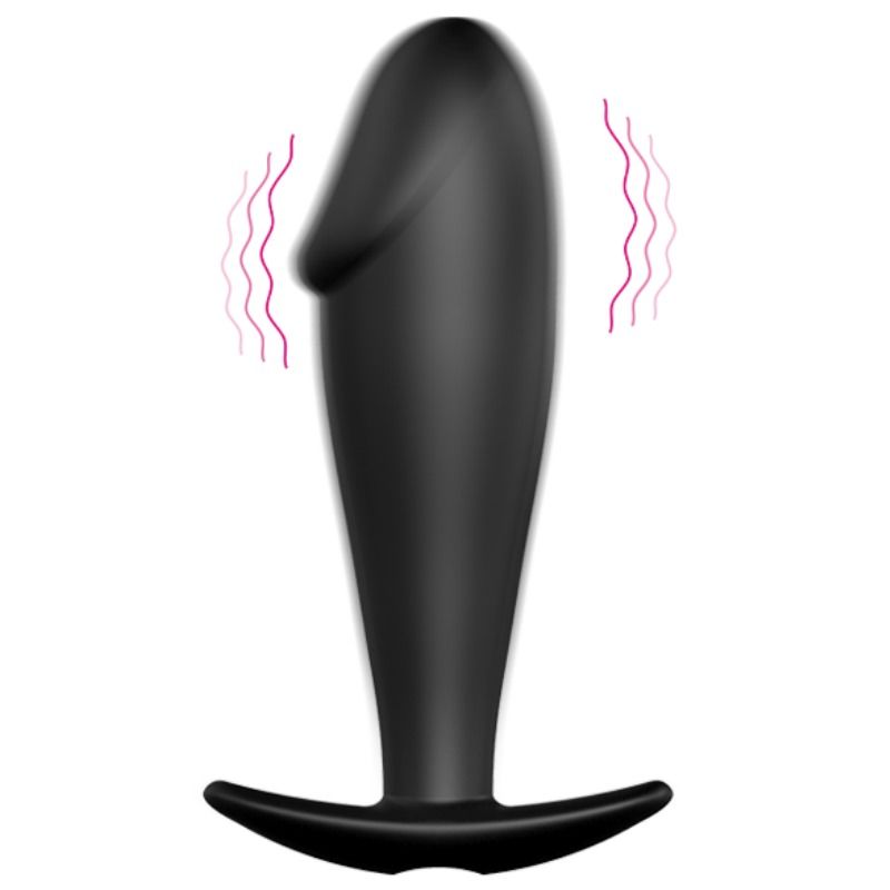 Plug Anal Vibrant Forme Pénis 12 Modes Télécommandé Submersible - Pretty Love