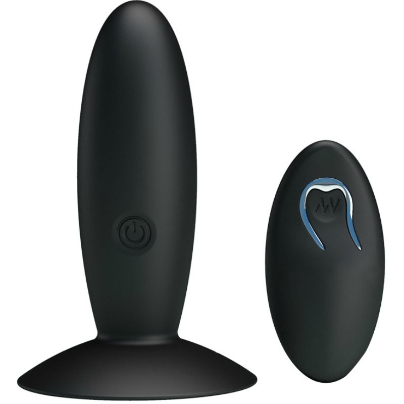 Plug Anal Vibrant Rechargeable Télécommandé 12 Modes Ventouse - Pretty Love