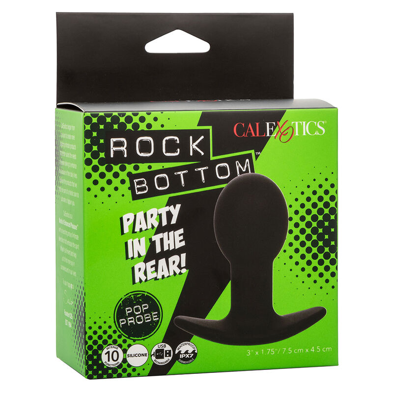 Plug Anal Vibrant Rock Bottom 10 Vibrations Rechargeable - CalExotics