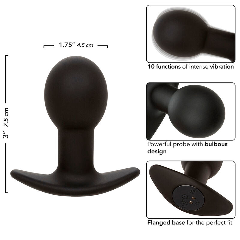 Plug Anal Vibrant Rock Bottom 10 Vibrations Rechargeable - CalExotics