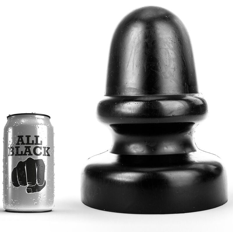Plug Anal XXL 23 cm Forme Classique Base Évasée - All Black