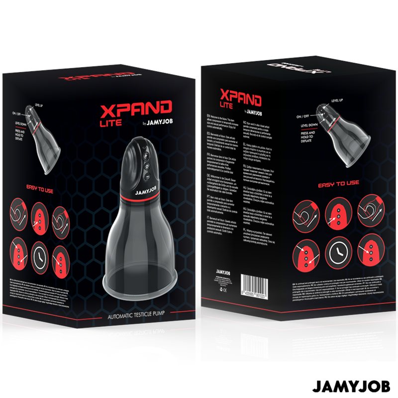 Pompe à Testicules Automatique Xpand Lite 3 Niveaux d'Aspiration - Jamyjob