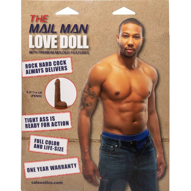Poupée Gonflable Masculine Mail Man Pénis Réaliste Texturé - CalExotics