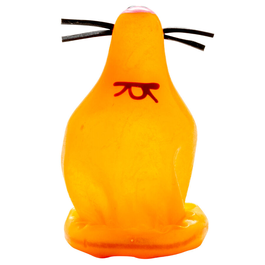 Préservatif Fantaisie Fox Glued Peint à la Main en Latex - Condomerie