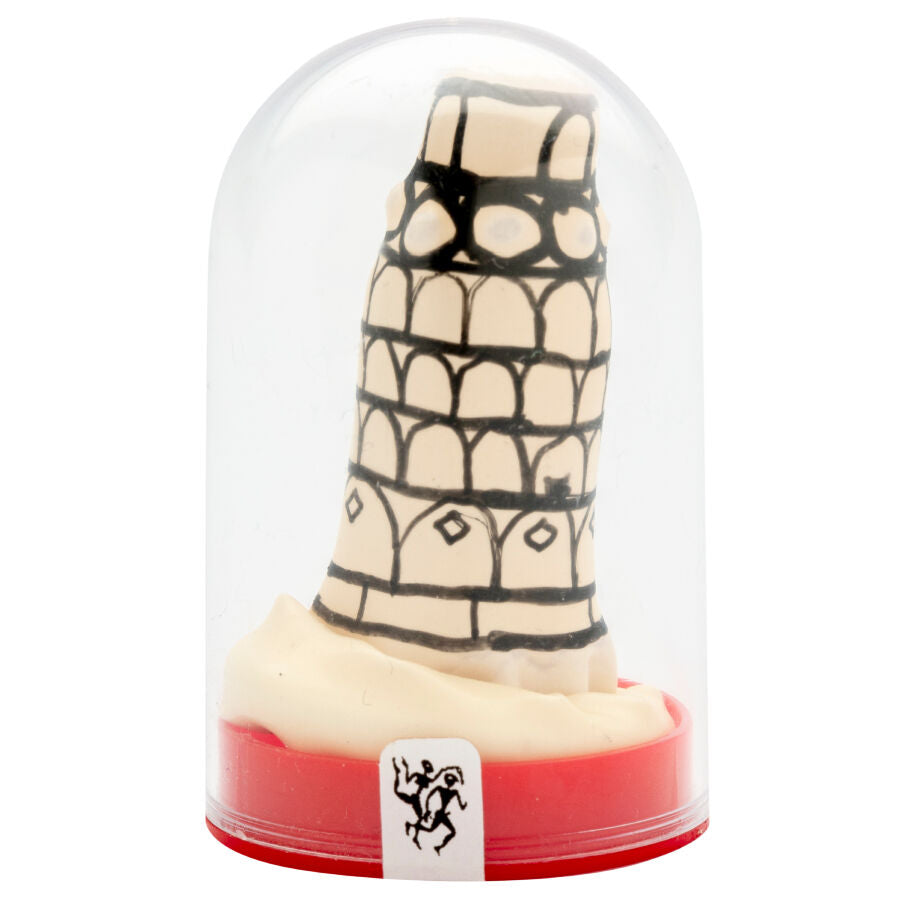 Préservatif Fantaisie Peint à la Main Tour de Pise Latex Naturel - Condomerie