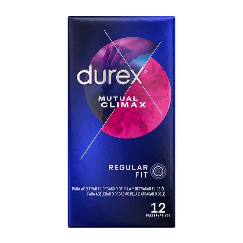 Préservatifs Climax Mutuo Pointes Rainures Lubrifiant Retardant 12 Unités - Durex