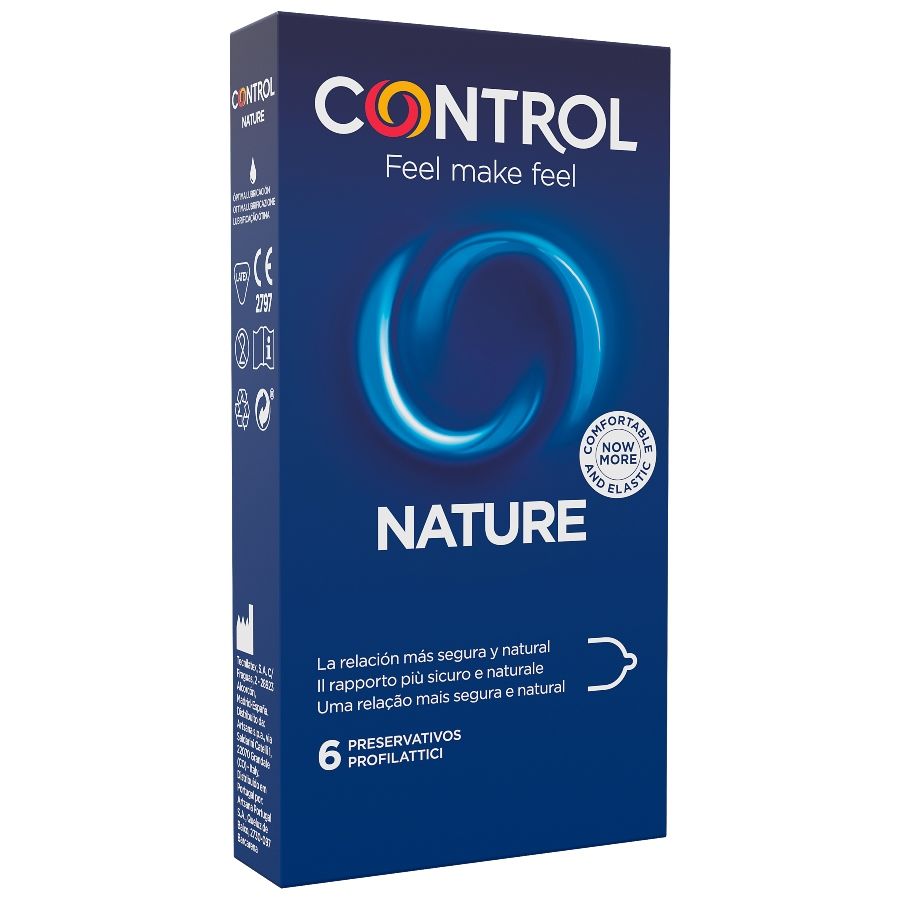 Préservatifs Control Adapta Nature - Latex Lubrifié avec Réservoir