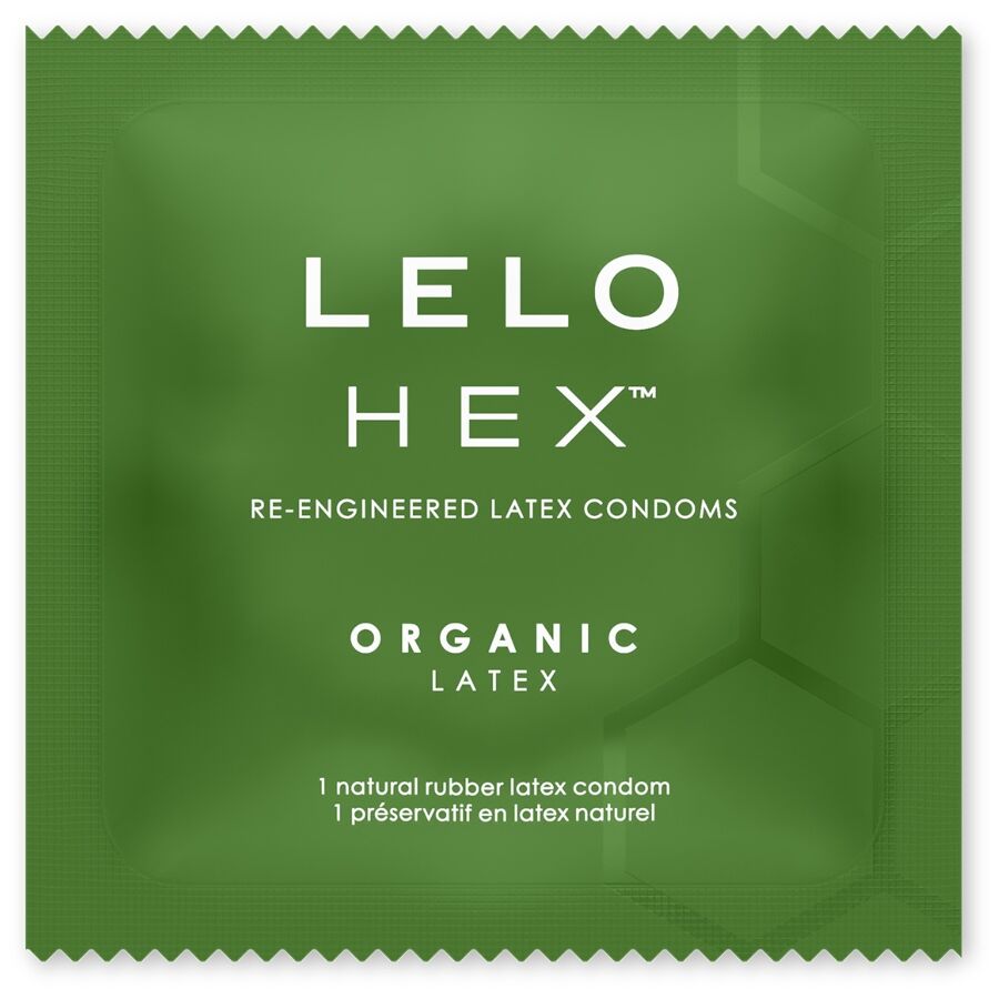 Préservatifs Lelo Hex Organic - Latex Bio L-Arginine Structure Hexagonale