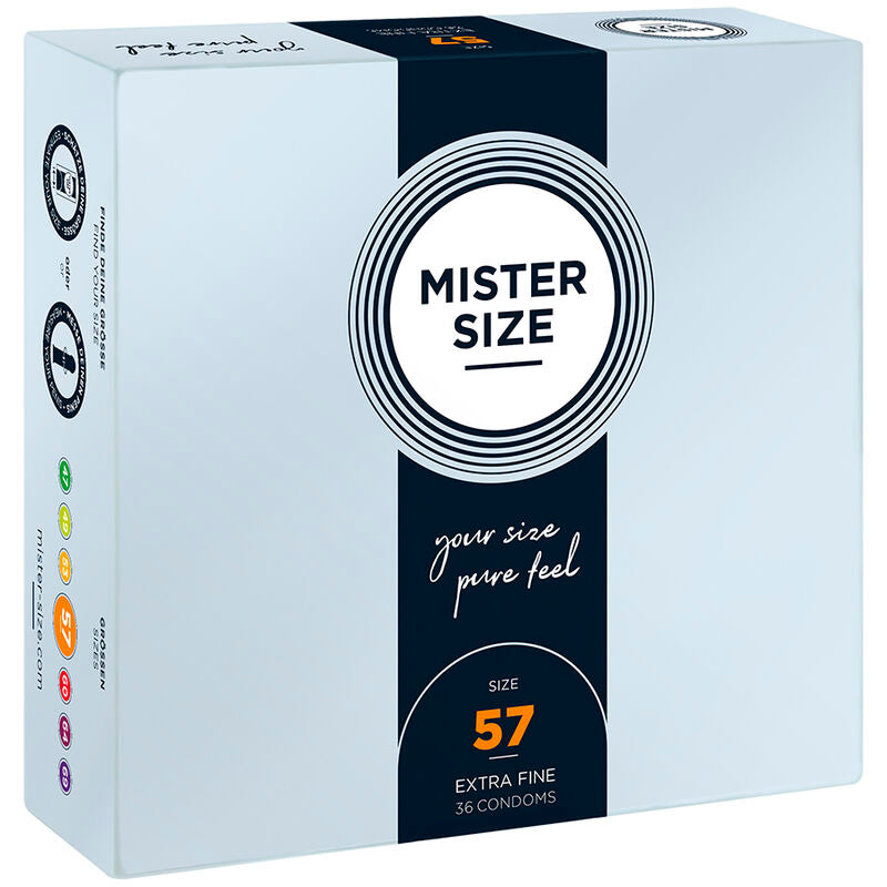 Préservatifs Mister Size - Taille du M au XXXL - Ultra Fin