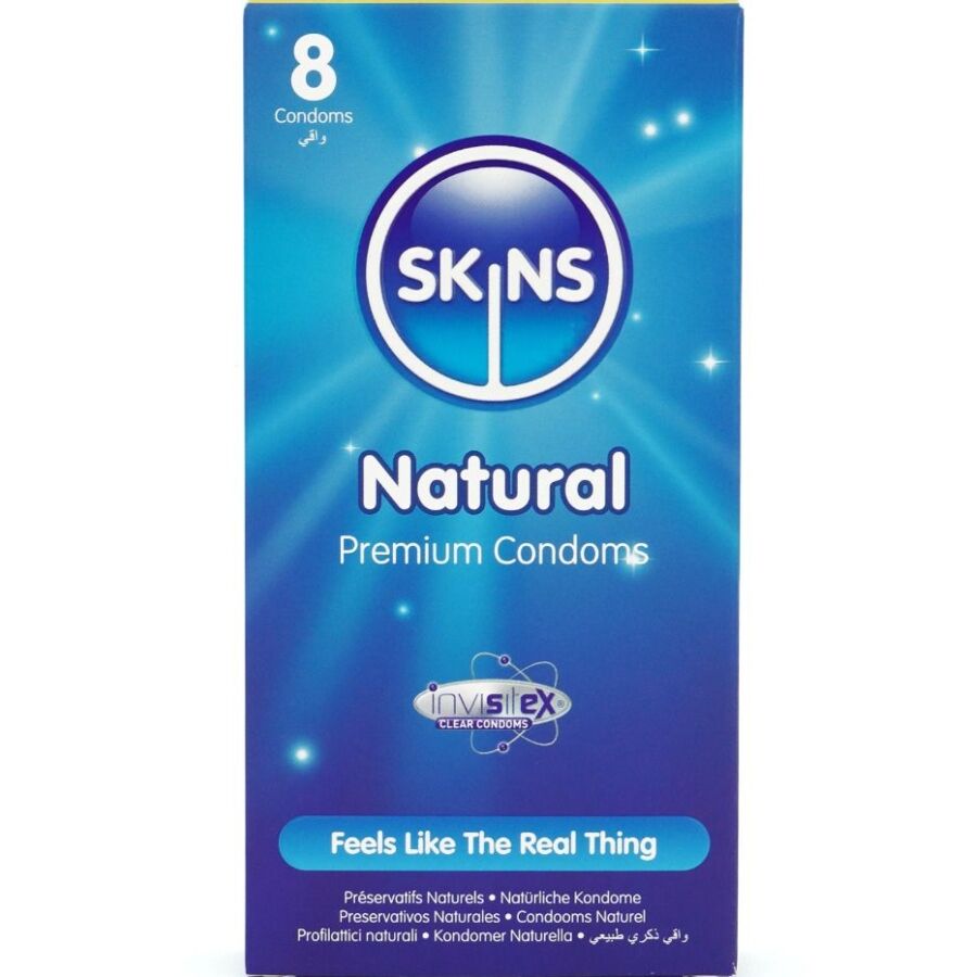 Préservatifs Skins Natural - Ultra Fin Vanille Extra Lubrifiés