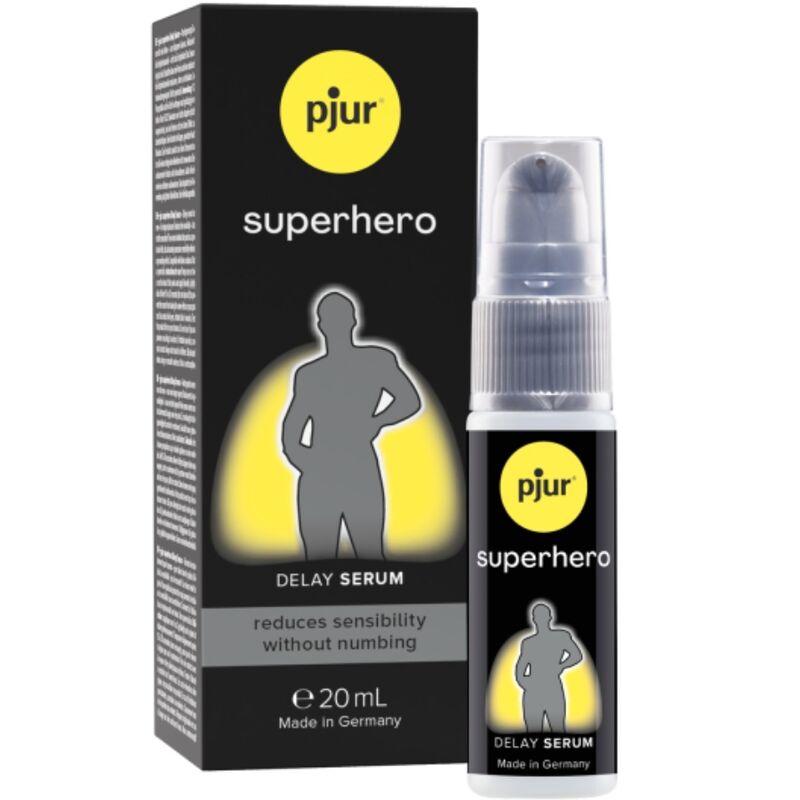 Sérum Retardant Concentré Superhero 20 ml Compatible Préservatif - Pjur
