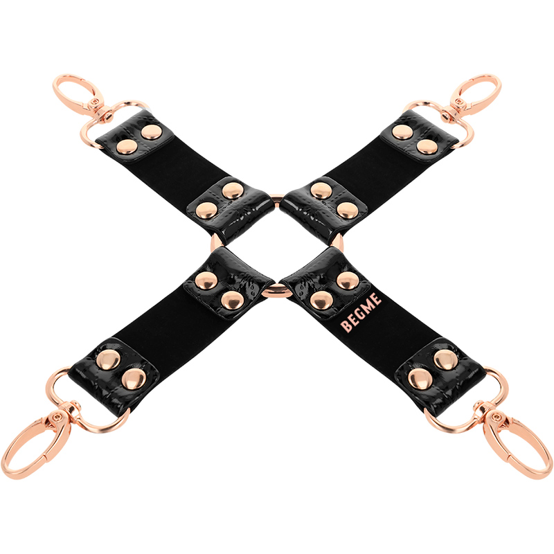 Sangle d'Attache Bondage Cuir Vegan Doublée Néoprène - Begme
