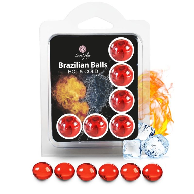 Set 6 Balles Brésiliennes Effet Chaud et Froid Préliminaires - Secretplay