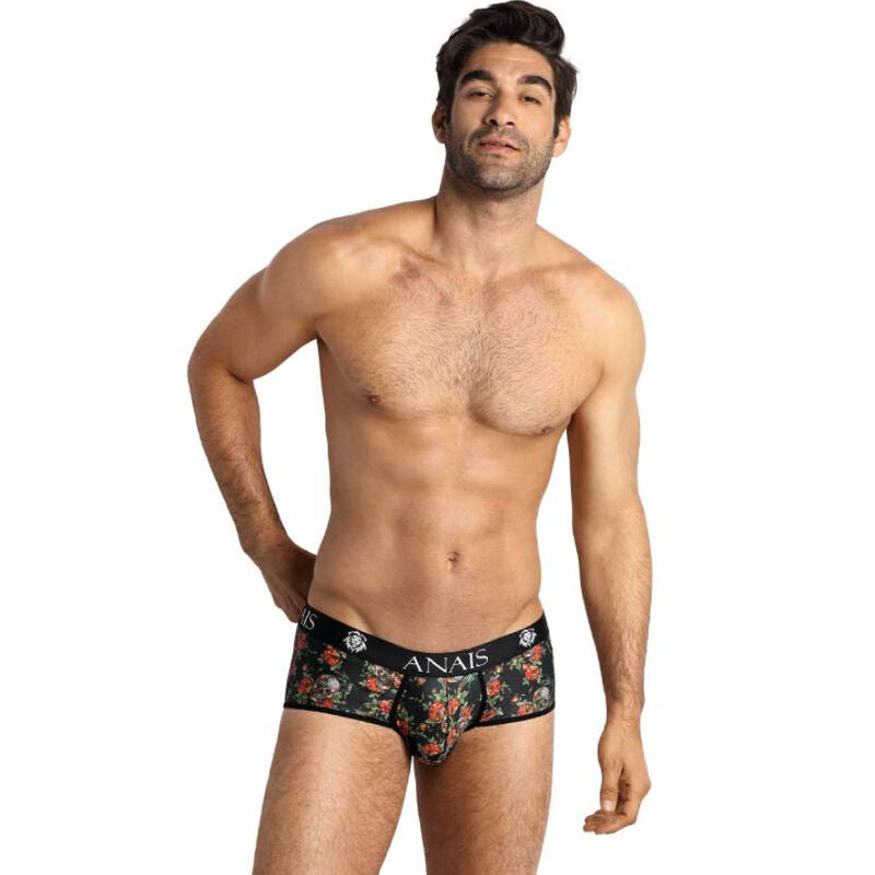 Slip Homme Power Brief Coupe Sportive Imprimé Roses et Têtes de Mort - Anais Men