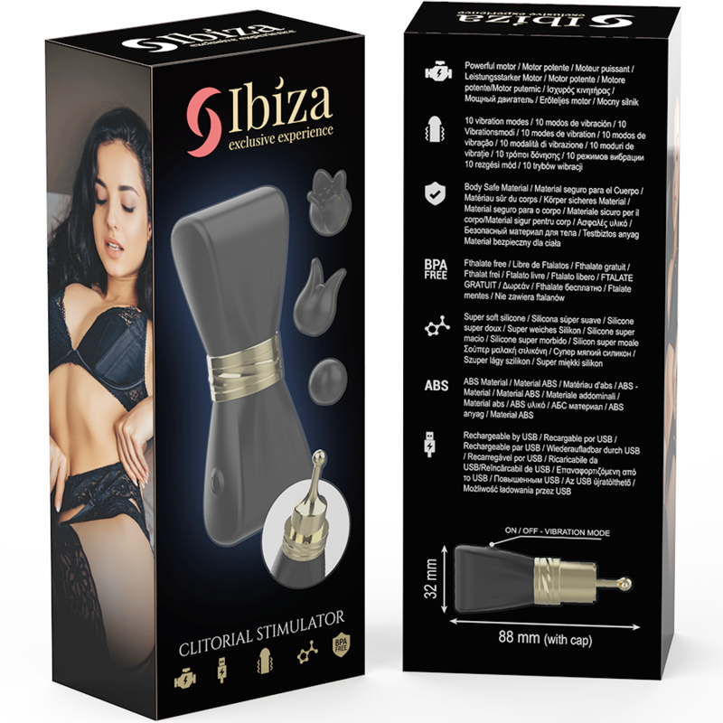 Stimulateur Clitoridien 3 Têtes Bow Forme Arc Silicone - Ibiza Technology