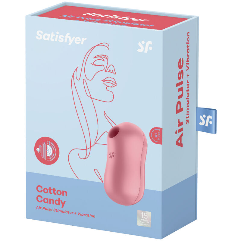 Stimulateur Clitoridien Air Pulsé Candy Cane Vibrant Lilas - Satisfyer