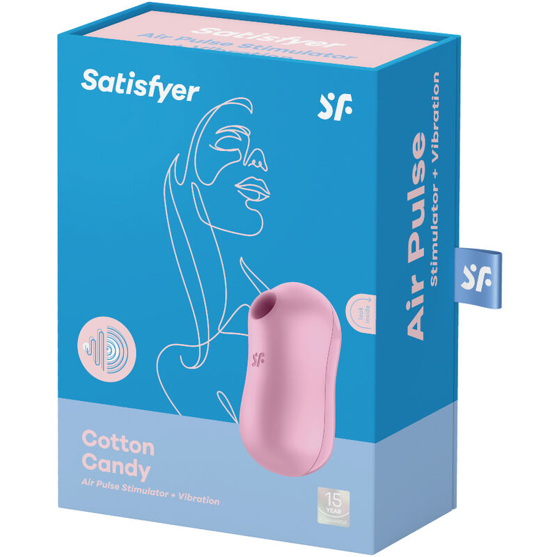 Stimulateur Clitoridien Air Pulsé Candy Cane Vibrant Lilas - Satisfyer