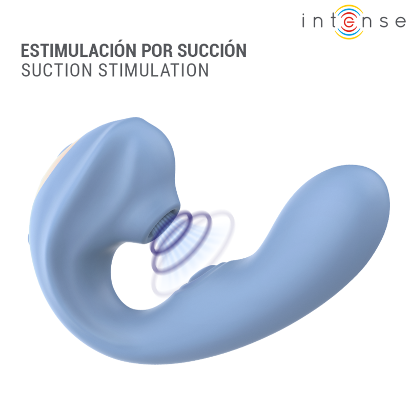 Stimulateur Clitoridien Gina 3-en-1 Succion Pulsation Vibration Rechargeable - Intense
