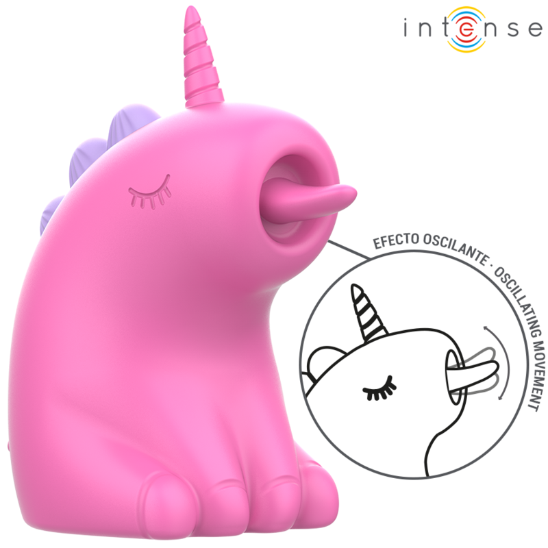 Stimulateur Clitoridien Langue Rotative 360° Pinkie Licorne IPX7 - Intense