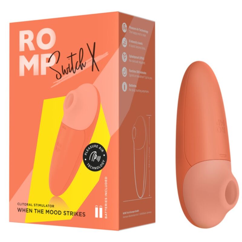 Stimulateur Clitoridien Switch X Tête Articulée 6 Niveaux - Romp