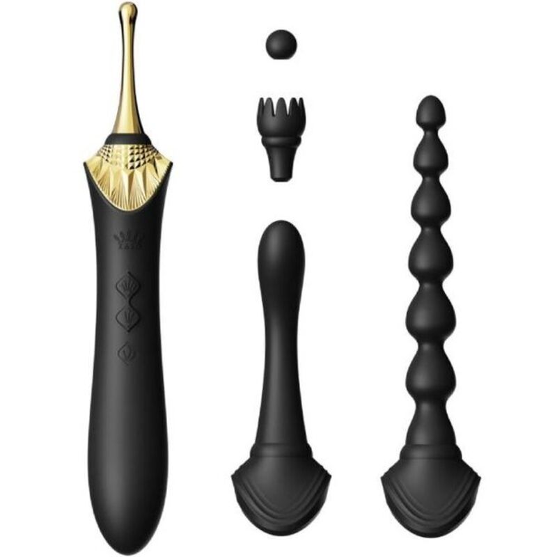 Stimulateur Multifonction Bess 2 Chauffant 4 Embouts Perles Anales - Zalo