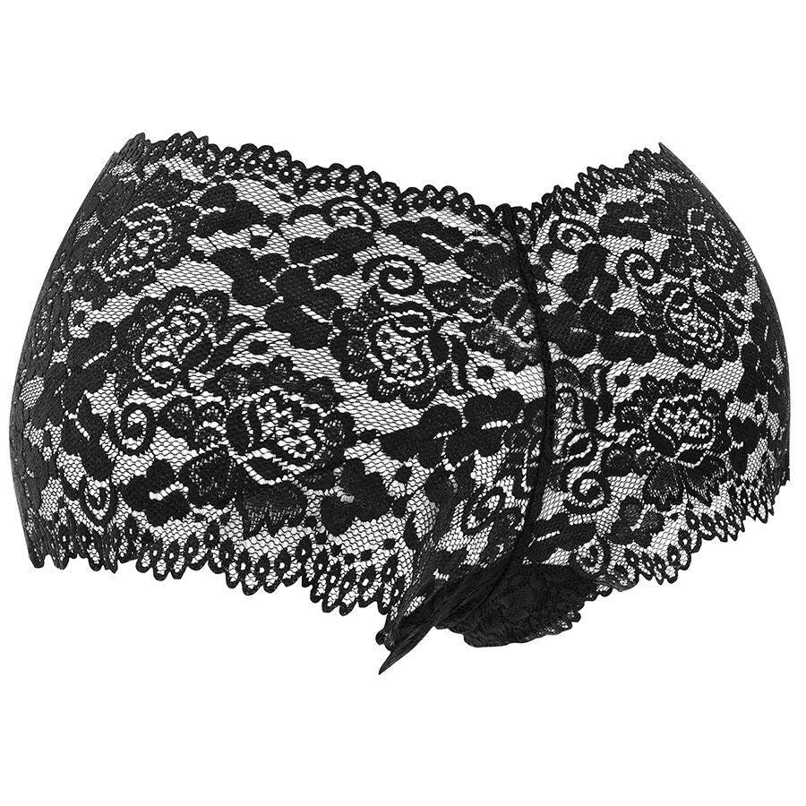 Stimulateur Vibrant Zara Télécommandé avec Culotte Incluse 10 Modes - Black&Silver