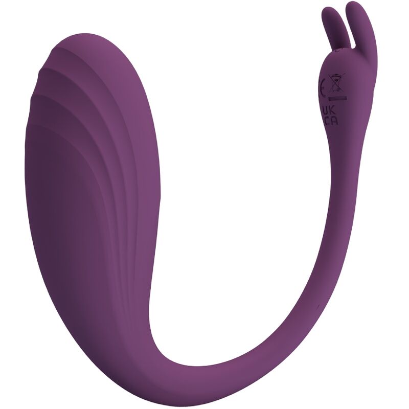 Œuf Vibrant Connecté Catalina Application 12 Modes USB Violet - Pretty Love