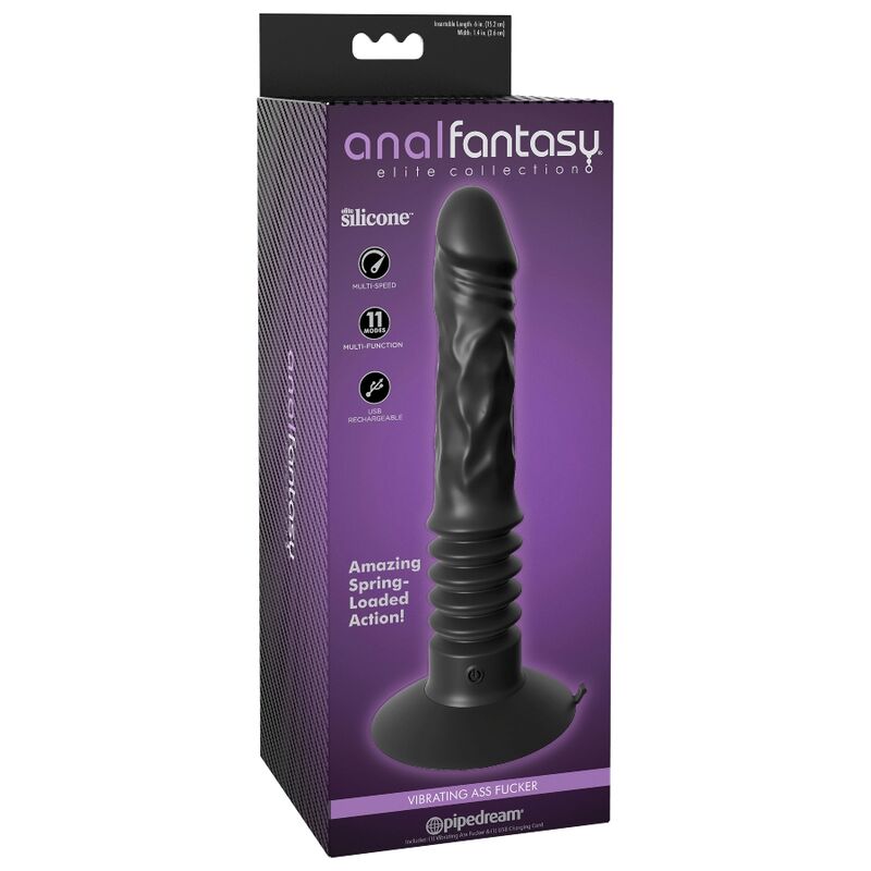Vibromasseur Anal Réaliste Ass Fucker Ventouse 11 Modes Rechargeable - Anal Fantasy