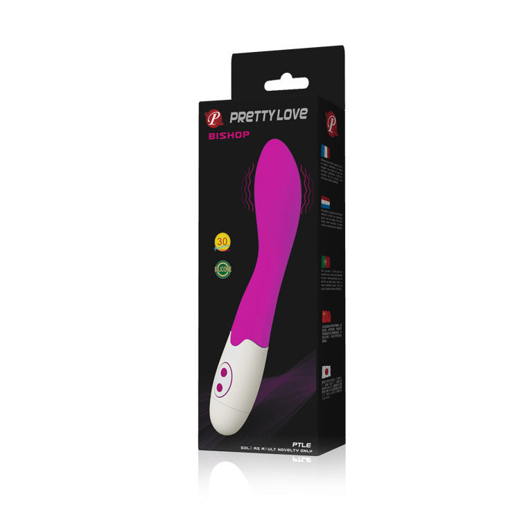 Vibromasseur Bishop Flirtation 30 Modes Silicone Ergonomique - Pretty Love