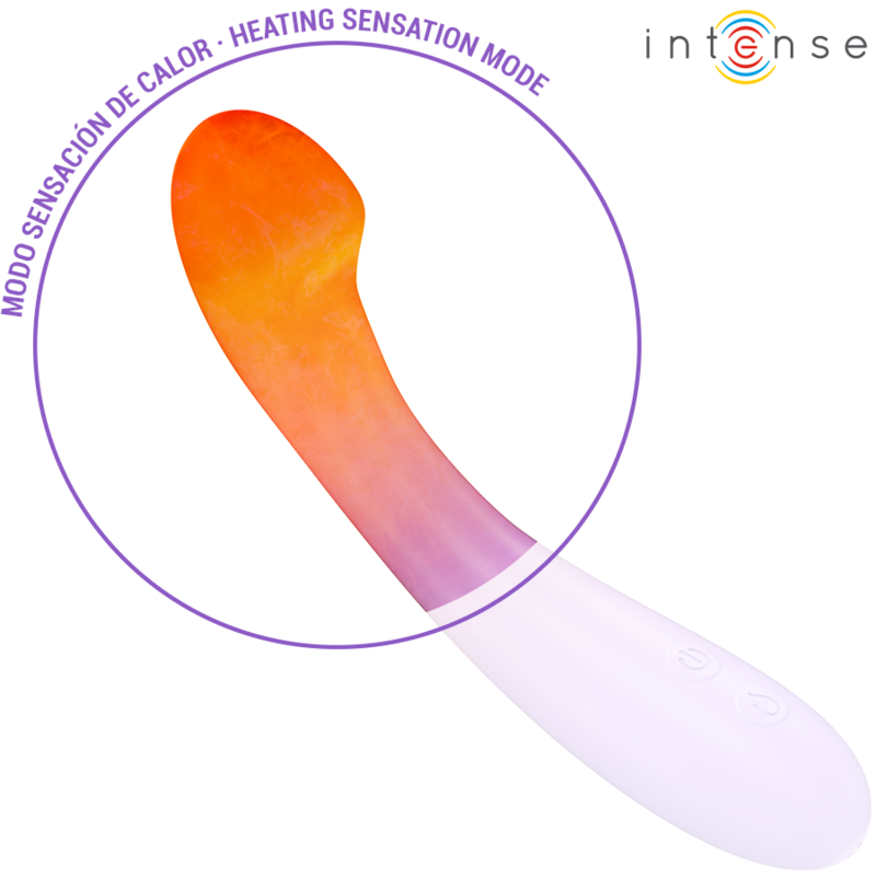 Vibromasseur Chauffant Becky 19 cm 7 Vibrations Rechargeable - Intense