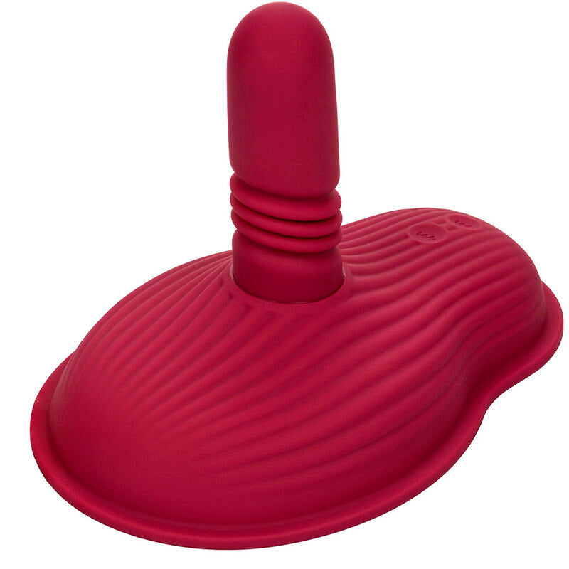 Vibromasseur à Chevaucher Double Moteur Télécommande 12 Modes Rouge - CalExotics
