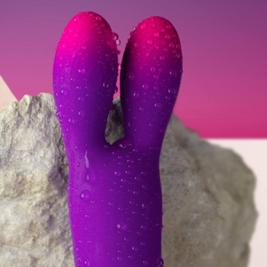 Vibromasseur Clitoridien Glo-Girl Bunny Flexible 10 Modes IPX7 - Rocks-Off