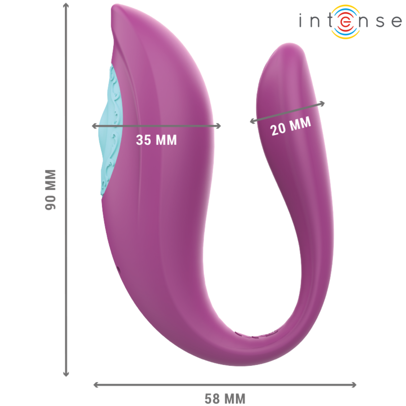 Vibromasseur Couple Annie Forme en U 10 Modes Télécommande - Intense