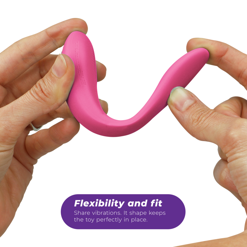 Vibromasseur Couple Connecté Sync Lite Forme en C 10 Modes - We-Vibe