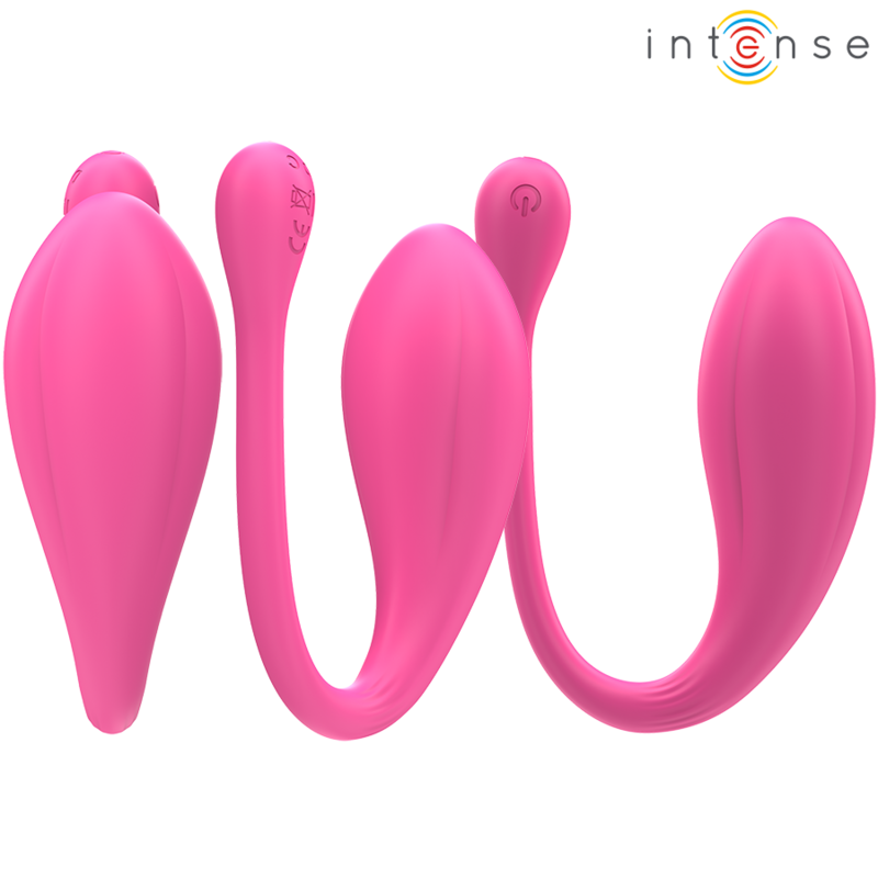 Vibromasseur Couple Janice Forme U Double Stimulation 10 Modes Télécommande - Intense