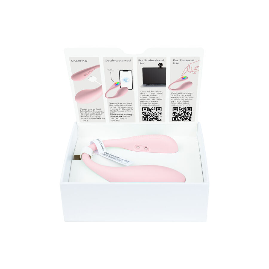 Vibromasseur Couple Spot Kiss Me Forme en U Plusieurs Modes - Kiiroo