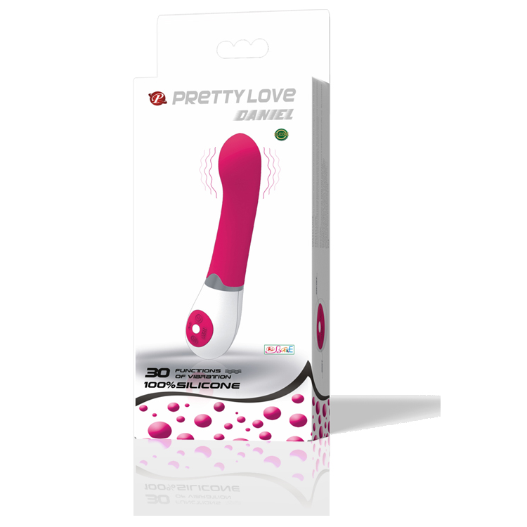 Vibromasseur Daniel 30 Vibrations Silicone Submersible - Pretty Love