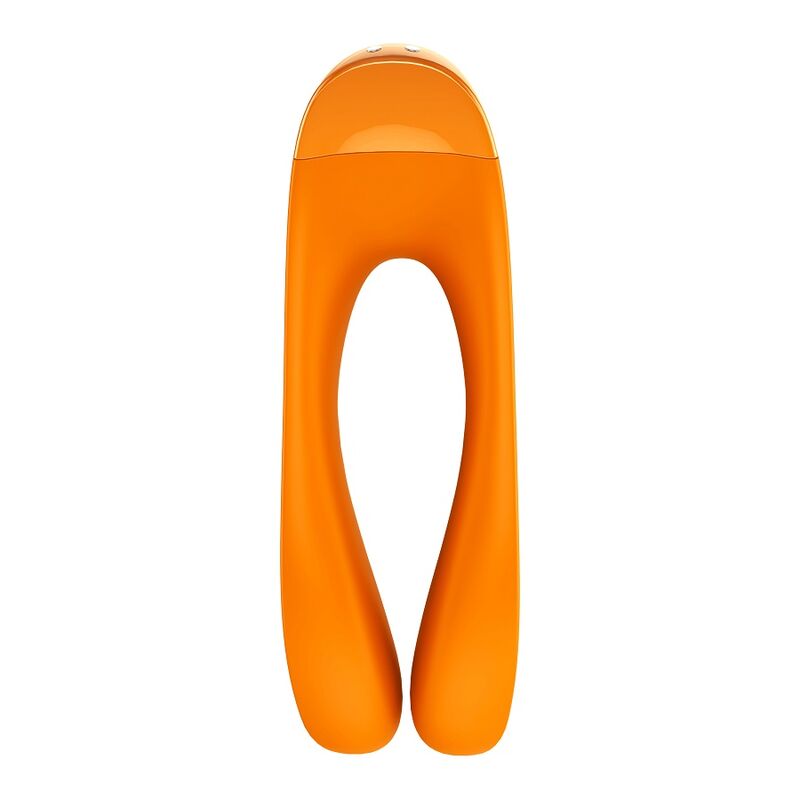 Vibromasseur Doigt Candy Cane Orange Compact IPX7 - Satisfyer