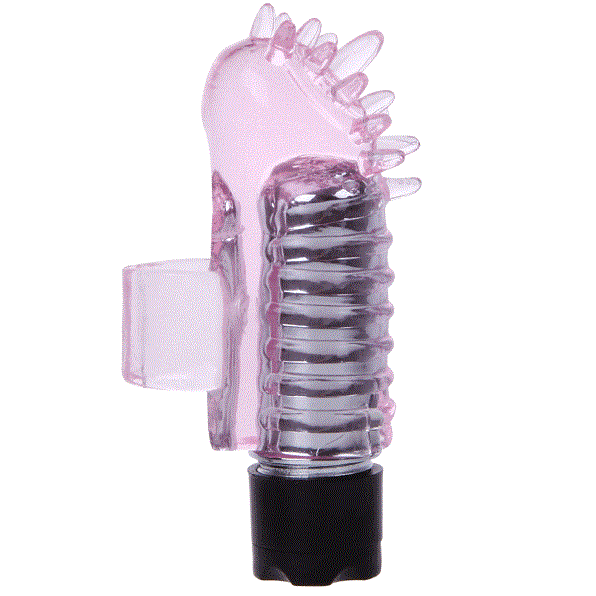 Vibromasseur Doigt Silicone Unité Amovible Piles Incluses - Baile