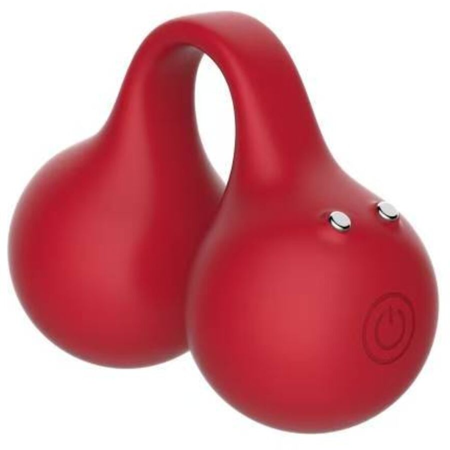 Vibromasseur à Doigt Twinn Touch Sense 2 Moteurs Cerise - Snail Vibe