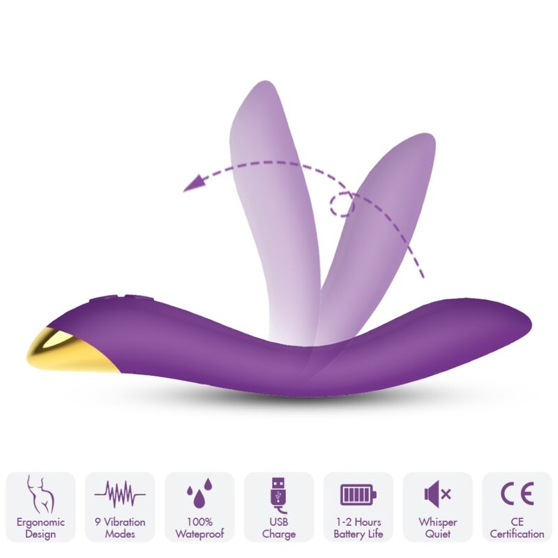 Vibromasseur Multiposition Flamingo - Flexible Point G 9 Modes - Armony