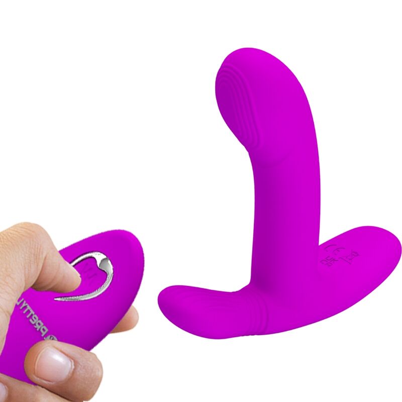 Vibromasseur Point G Clitoris Geri Télécommande 12 Vibrations 10 Ondes - Pretty Love