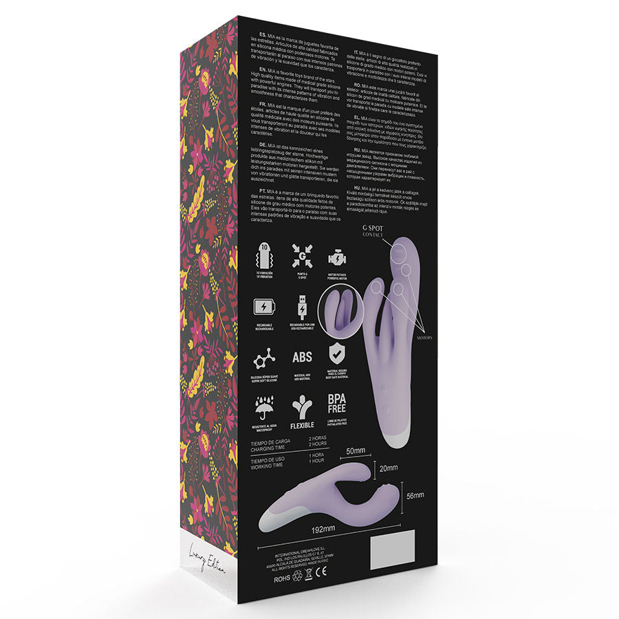 Vibromasseur Point G & Clitoris Guell 3 Moteurs 10 Modes Rechargeable - Mia