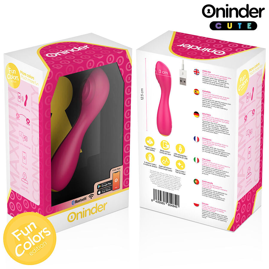 Vibromasseur Point G Connecté Tapping 9 Modes 12,5 cm IPX7 - Oninder Cute