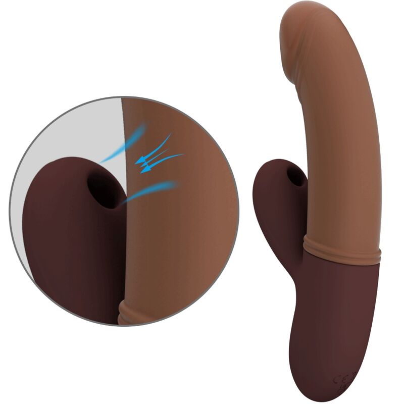 Vibromasseur Point G et Suceur Kane 7 Modes Rechargeable - Pretty Love