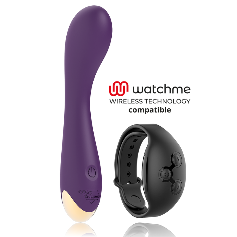 Vibromasseur Point G Hansel WatchMe 7 Modes Articulable IPX7 - Treasure